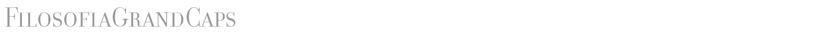 FilosofiaGrandCaps font preview